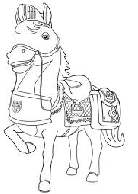 Kolorowanka kucyk z torebką